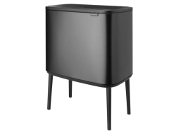 Brabantia Контейнер для мусора Bo Touch 11+23 л темно-серый