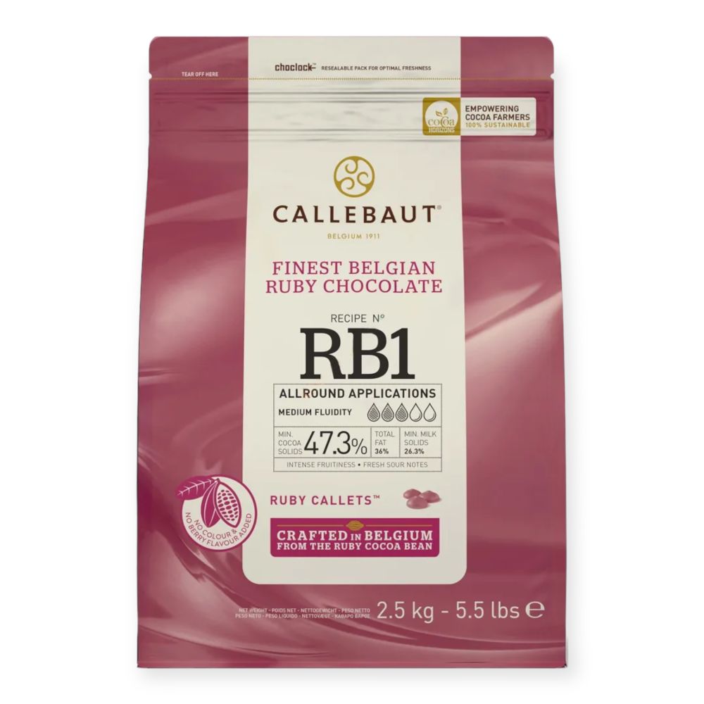 Шоколад &quot;Callebaut&quot; РУБИНОВЫЙ 47,3% какао( RUBY) 2,5кг