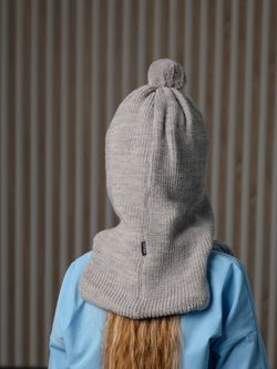 Шлем зимний вязаный (Жемчужно-серый) МИШ