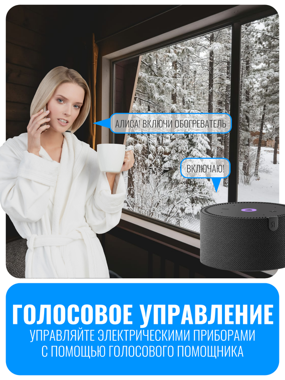 Умная Wi-Fi розетка Smart Aura 20А