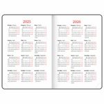 Ежедневник датированный 2025 А5 138x213 мм BRAUBERG "Rainbow", под кожу, желтый, 115806