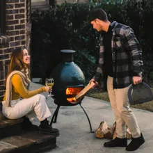 Садовый керамический камин Big Green Egg Chiminea