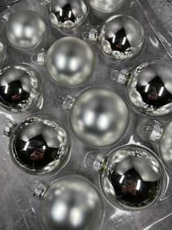 Набор шаров 26шт ChristmasDeLuxe серебро