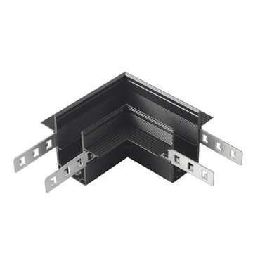 Соединитель для магнитного встраиваемого шинопровода для ГКЛ 12,5 мм угловой CLT 0.223 11 BL чёрный Space Crystal Lux