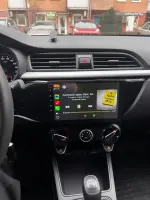 Магнитола для KIA Rio 4, Rio X-Line 2017-2020 (рамка без кнопки) - FarCar S280 монитор 9.5" IPS на Android 13, CarPlay