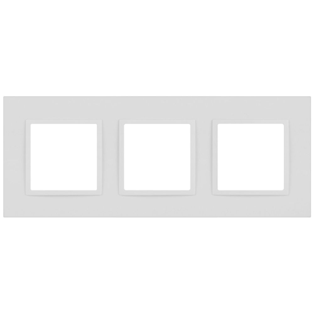Рамка для розеток и выключателей ЭРА Elegance 14-5013-01М Classic, на 3 поста, белый матовый