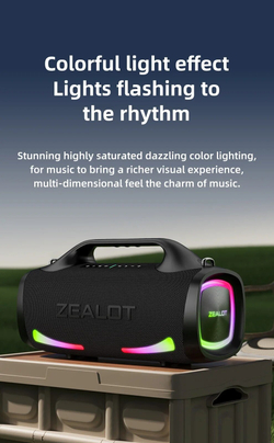 Bluetooth-динамики ZEALOT S79, 100 Вт, 24000 мА · ч, black
