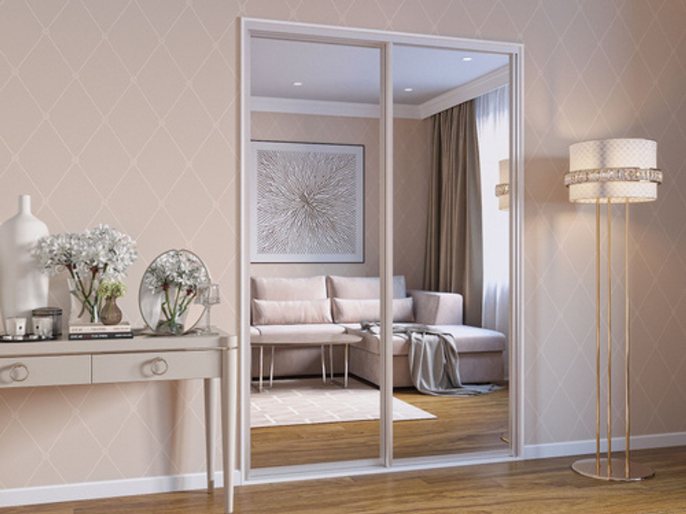 Дверь-купе 2850*900 мм, береза нордик, форма ручки-С