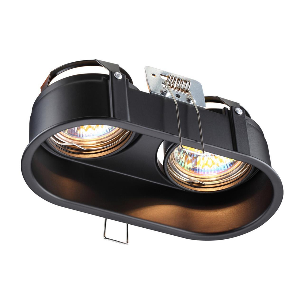 370841 SPOT NT22 516 черный Светильник встраиваемый IP20 GU10 2*50W 220V CLOUD