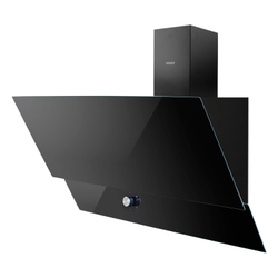 Вытяжка наклонная HKH-503 Ginzzu черное стекло, 90см, 650м3/час
