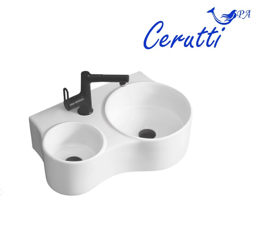 Раковина Double NAPOLI (610х385х180) двойная подвесная Ceruttispa