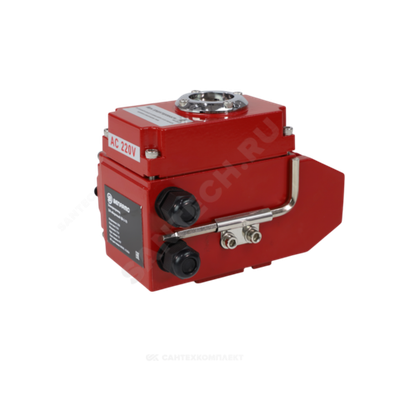 Электропривод четвертьоборотный QB-3-120 F05/F07 17х17/14х14 квадрат 220В IP67 для 3-ходорого крана Benarmo