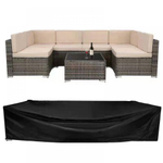 Плетеный модульный диван YR822BgB Grey/Beige