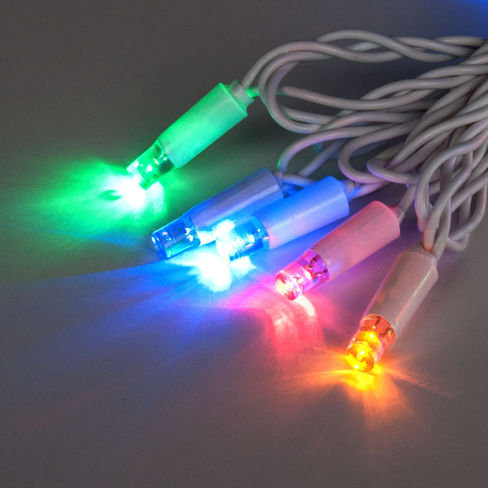 Новогодняя гирлянда нить мульти с эффектом мерцания 20м IP65 400-102 мульти с эффектом мерцания