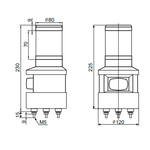 Светосигнальный маячок INNOCONT SFL100B-220-R