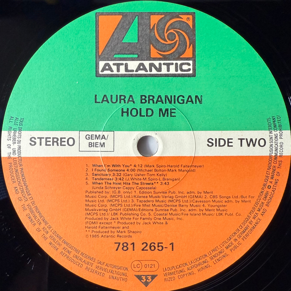 Виниловая пластинка Laura Branigan- Hold Me LP