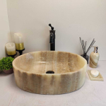 Раковина из оникса Oval Yellow OY-60700 52*38*14