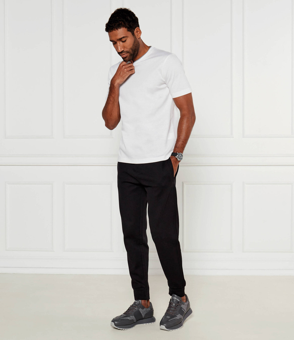 Кожаные кроссовки Calvin Klein - серый(HM0HM01598)