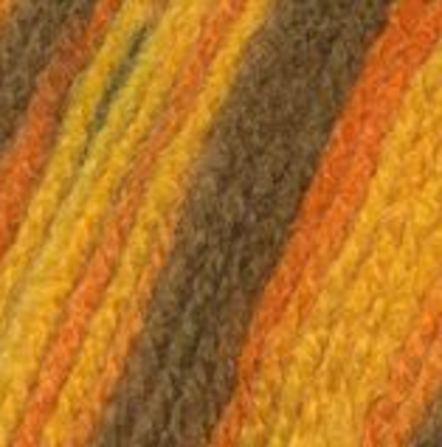 Пряжа "Подмосковная меланж", 50% шерсть, 50% акрил, 100гр-250м, секционная
