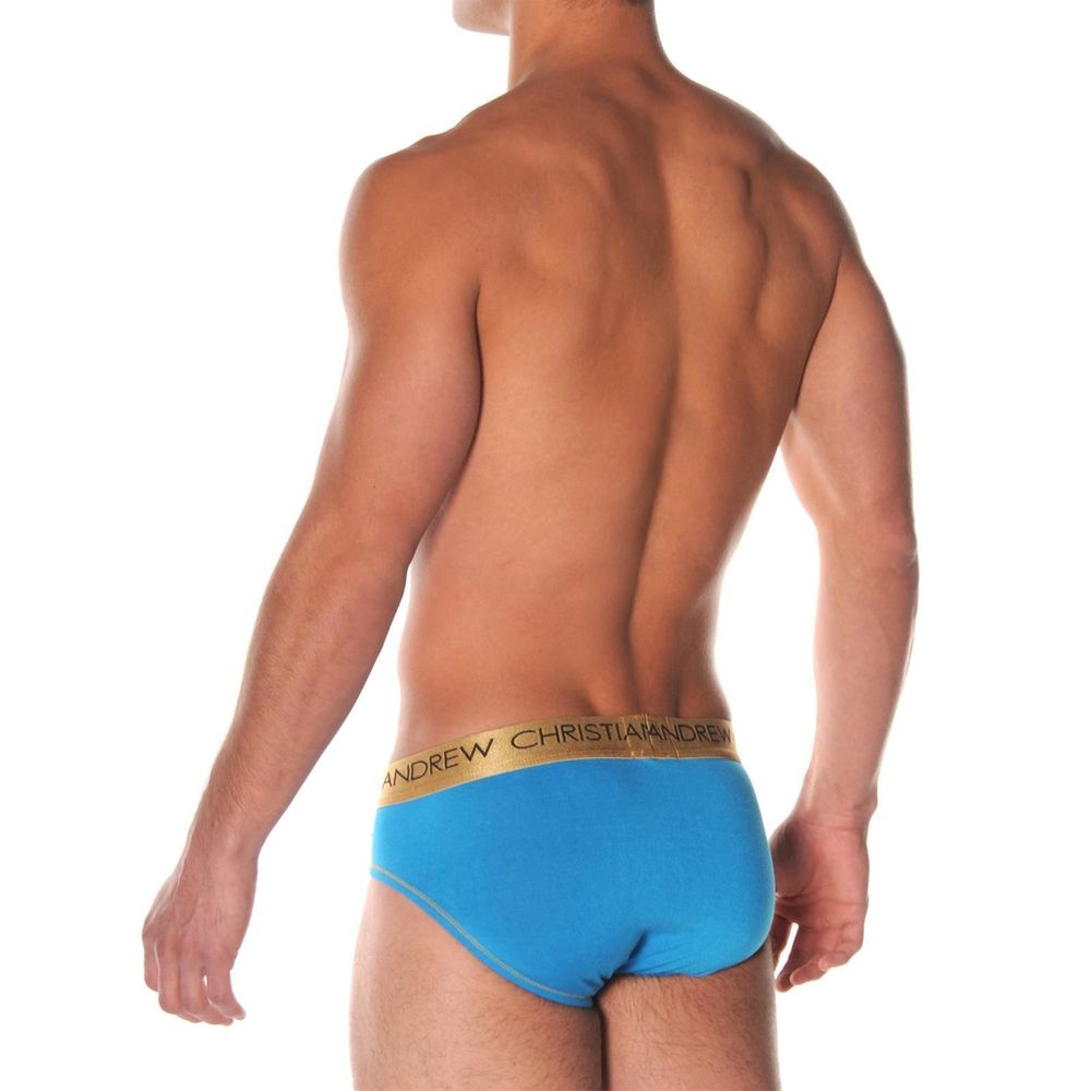 Мужские трусы брифы бирюзовые Andrew Christian Infinity Brief Turquoise AC27