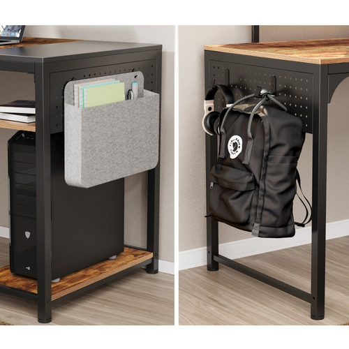 Стол письменный (для компьютера) EUREKA ZX-SS140B-RBB с шириной 140 см, Brown (ZX-SS140B-RBB)