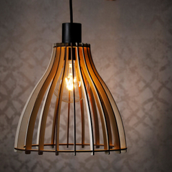 IKEA DAGGPUNKT  (ИКЕА ДАГГПУНКТ)  -  Абажур, фанера, 28 см