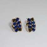 Серьги с сапфиром