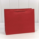 Пакет подарочный 32х26х13см "Фактура" (Красный)