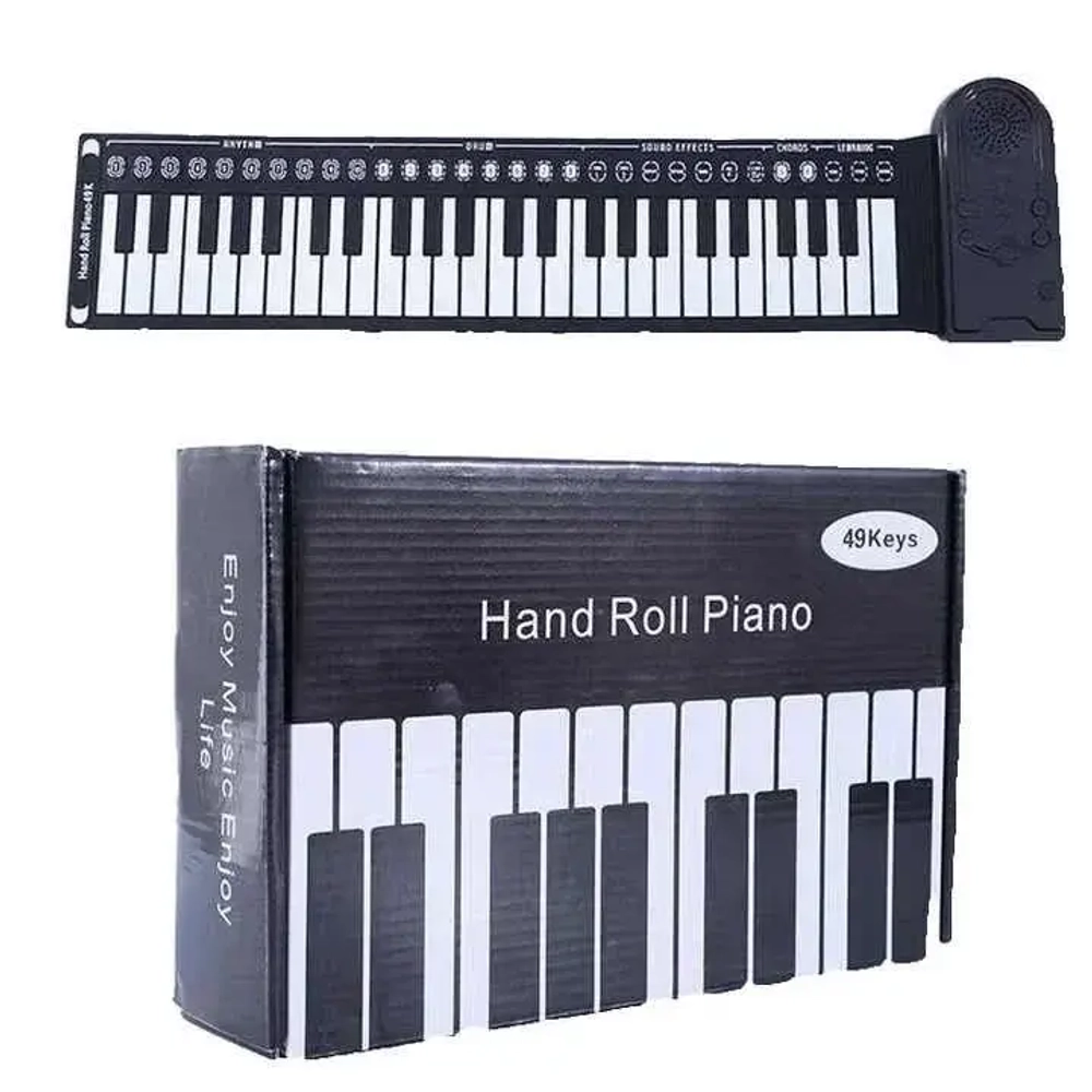 Qara-ağ rəngli elastik piano