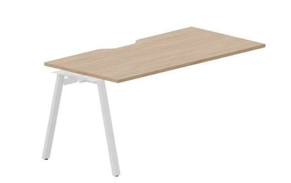 стол Arena 1580х780х750мм (с эргономичным вырезом) - приставной элемент