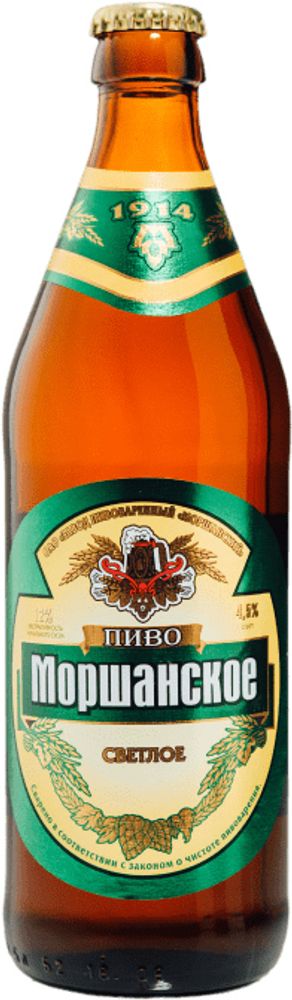 Пиво Моршанское Светлое 0.5 - стекло