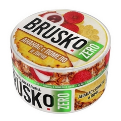 Бестабачная смесь для кальяна BRUSKO, 250 г, Ананас с помело и личи, Zero (М)