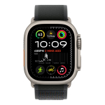 Apple Watch Ultra 2 (2024), 49 мм корпус из титана цвета «Natural», ремешок Trail Loop размера S/M цвета «Black»