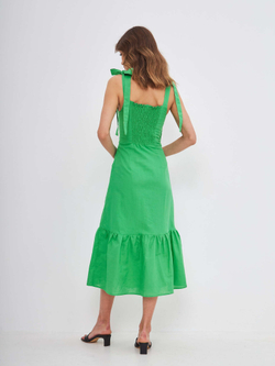 Платье Doll с воланом на подкладке, зеленый