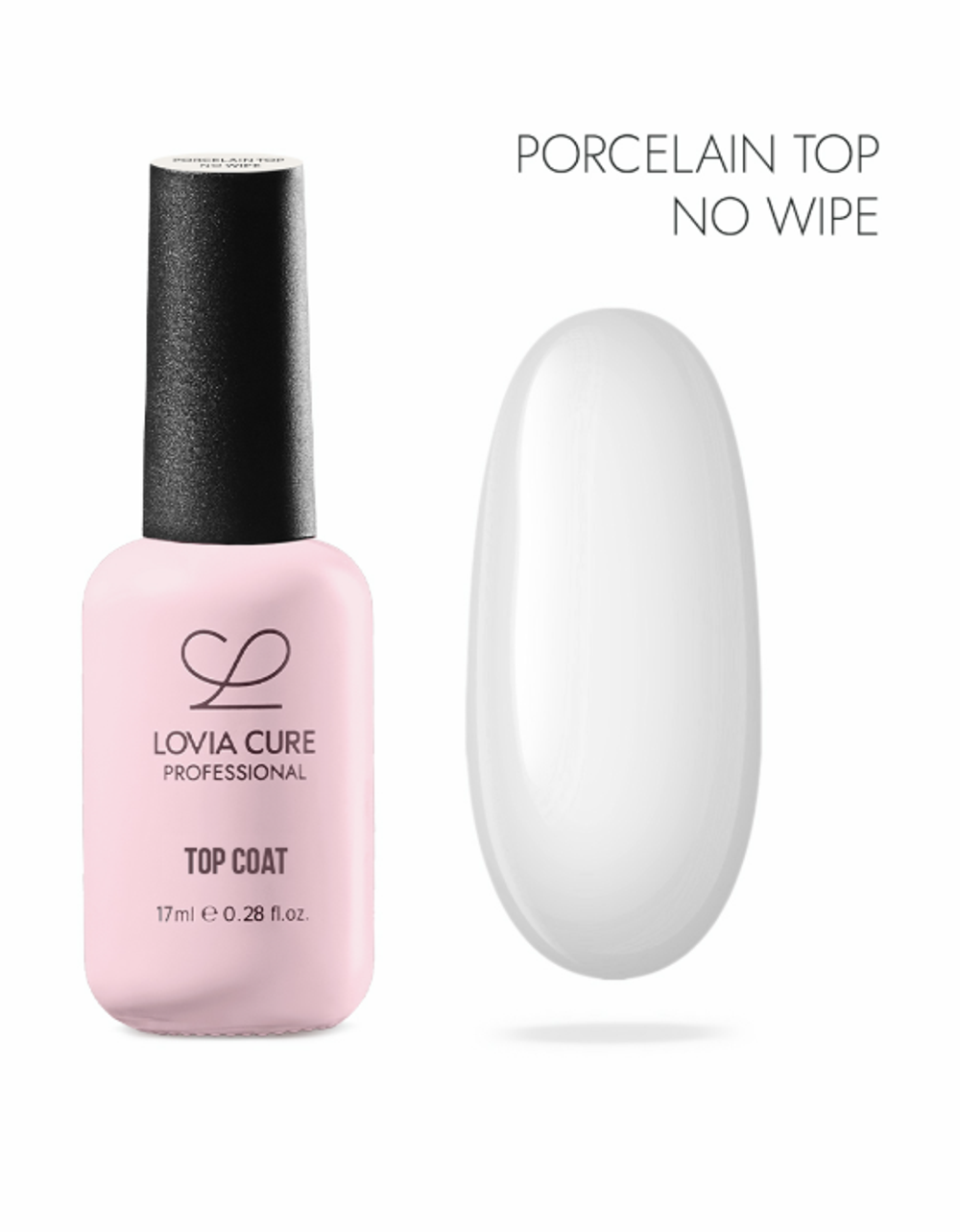 Lovia Cure Porcelain Top - Топ Фарфоровый молочный без л-с, 17 мл