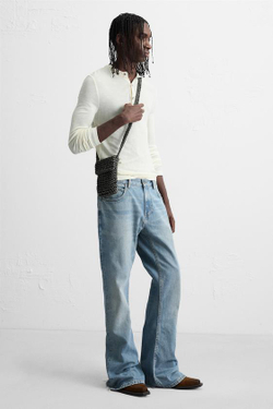 ZARA СУМКА-МЕССЕНДЖЕР МАКРАМЕ, ЧЕРНЫЙ