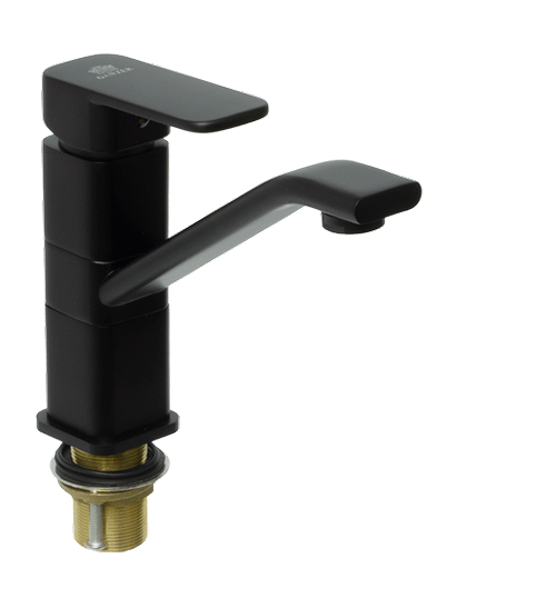 12013-C Смеситель для умывальника (ЧЕРНЫЙ)  GANZER  (10/1шт)