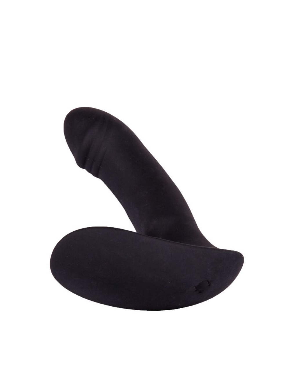 Чёрный массажёр простаты с вибрацией (Цвет: черный)