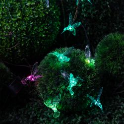 Садовая гирлянда ЭРА ERASF22-26 на солнечной батарее Колибри 3,8 м | Садовые декоративные светильники
