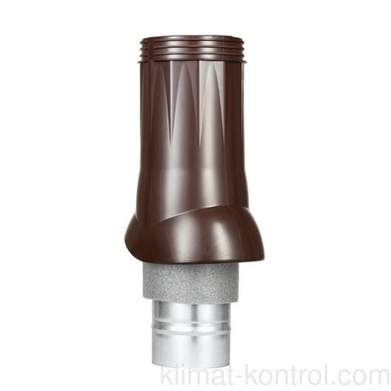 Выход вентиляционный изолированный АВС-пластик коричневый Static 125/160 title=