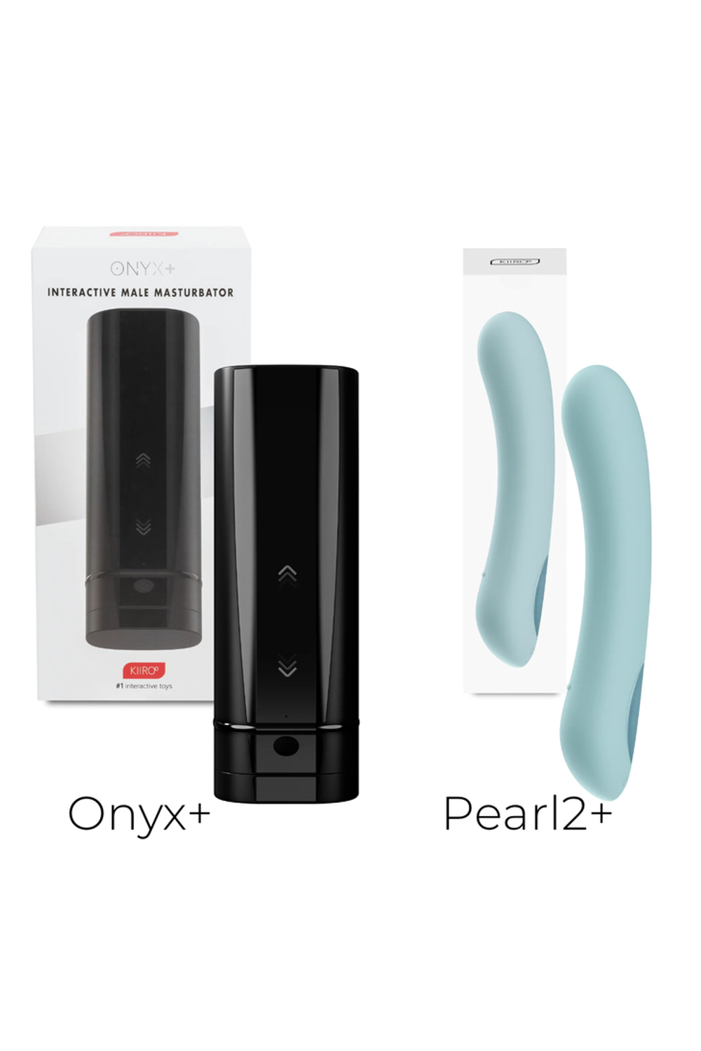 Kiiroo Onyx+ и Kiiroo Pearl 2+ - Набор для секса на расстоянии, бирюзовый