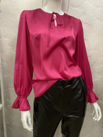Блуза шелк фуксия