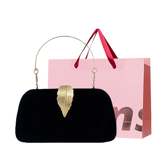 WHEELY BABY+ PU Eveningwear Envelope Bag Clutch Women"s Black