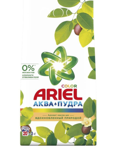 Ariel Стиральный порошок Ariel Автомат Масло Ши 20 стирок 3 кг.