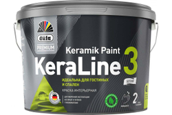 Краска для стен и потолков Dufa Premium KeraLine Keramik Paint 3 глубокоматовая белая база 1