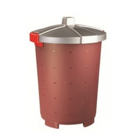 Бак пищевой 25 л 33,5*44см п/п бордовый Рс (43288)