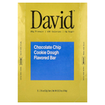 David Protein , Protein Bar, Chocolate Chip Cookie Dough, 12 Bars, 2.19 oz (62 g) Each