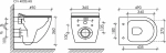 Унитаз подвесной Ceramica Nova Metropol CN4002MB_1001B_1000 черный матовый, безободковый, с крышкой микролифт, с инсталляцией и черной матовой кнопкой