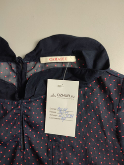 Блузка Camaïeu в мелкий горошек, визуально на 44 размер