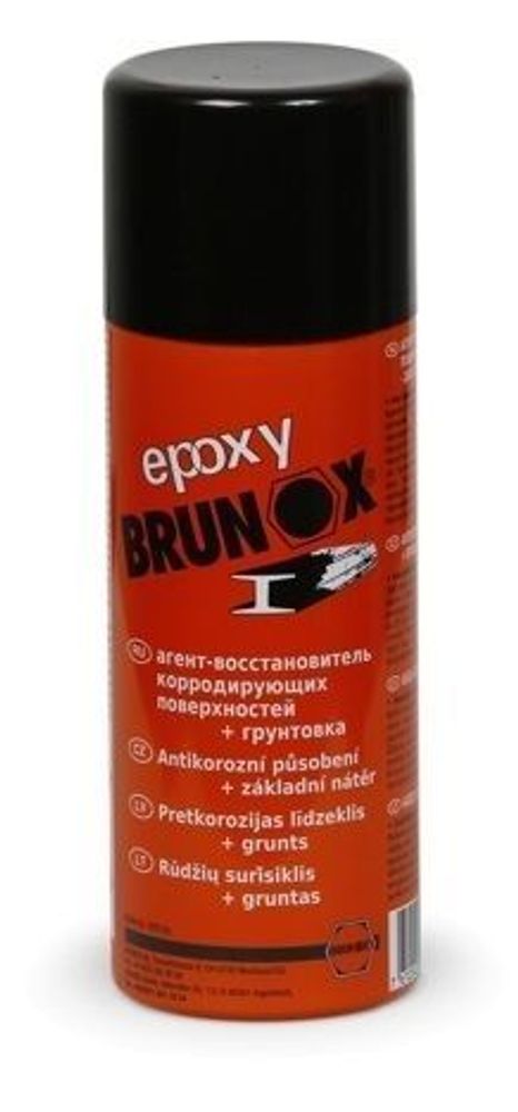 BR040EP Грунтовка+преобразователь ржавчины BRUNOX Epoxy 400 ml спрей